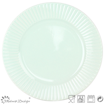 10.5" Green Ceramic Dinner Plate Manufacture